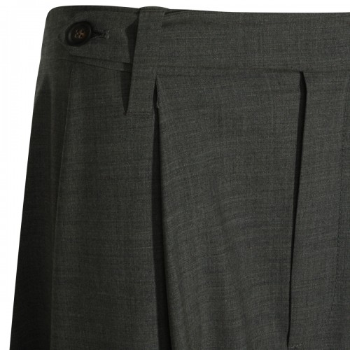 GREY WOOL SKIRT