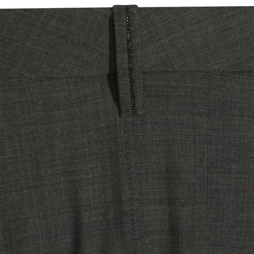 GREY WOOL SKIRT