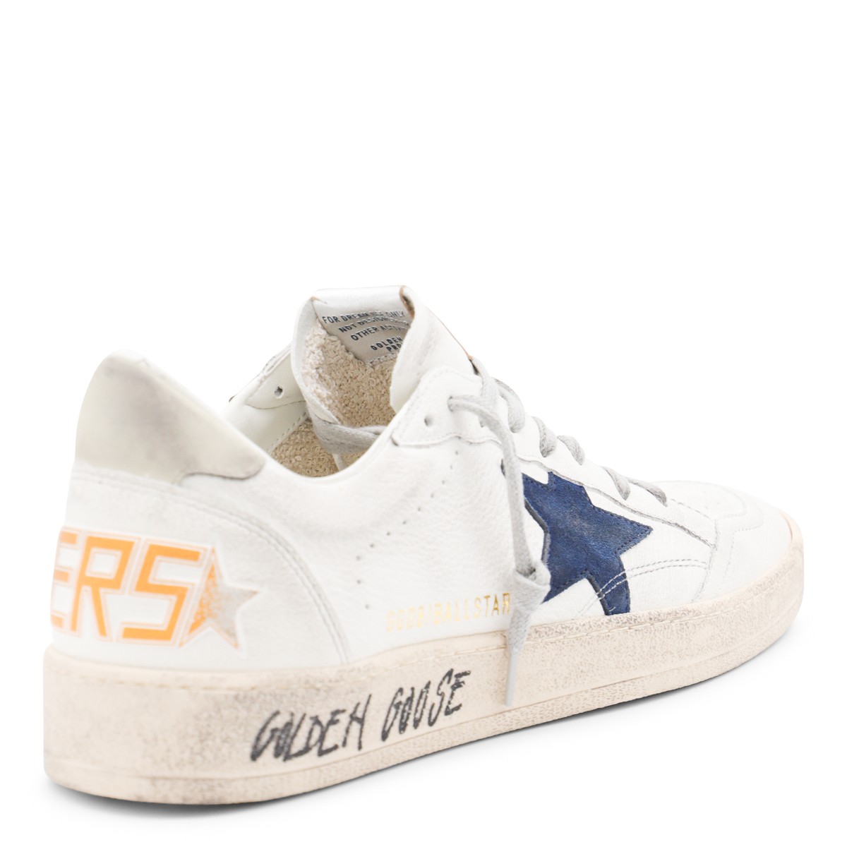 WHITE AND BLUE LEATHER BALL STAR...