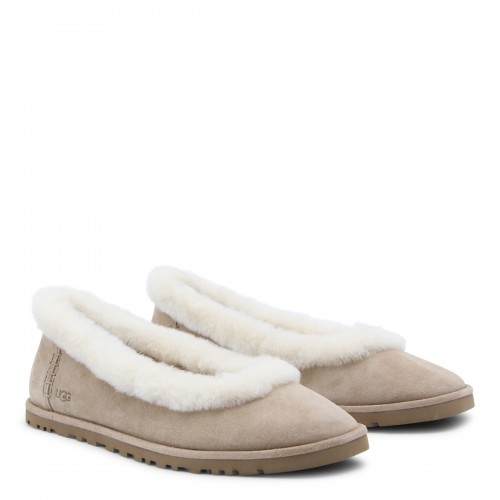 SAND ZORA BALLET FLATS 2