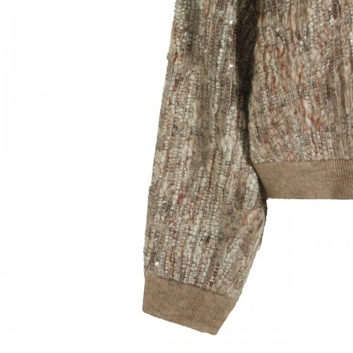 BEIGE WOOL KNITWEAR