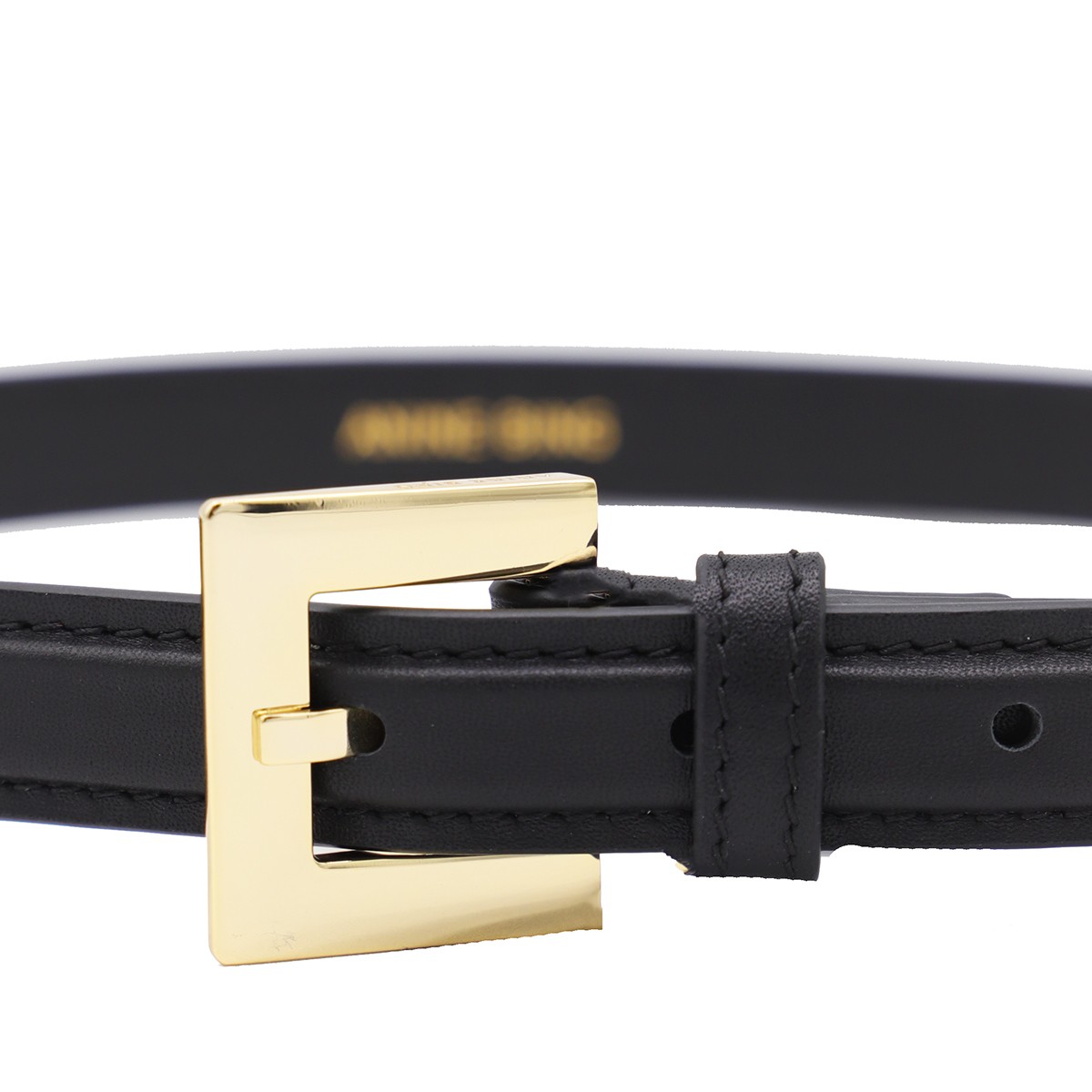 BLACK LEATHER BELT