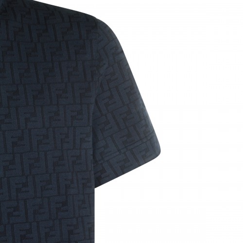 BLUE COTTON T-SHIRT