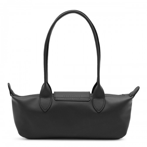 BLACK LEATHER LE PLIAGE XTRA M SHOULDER BAG