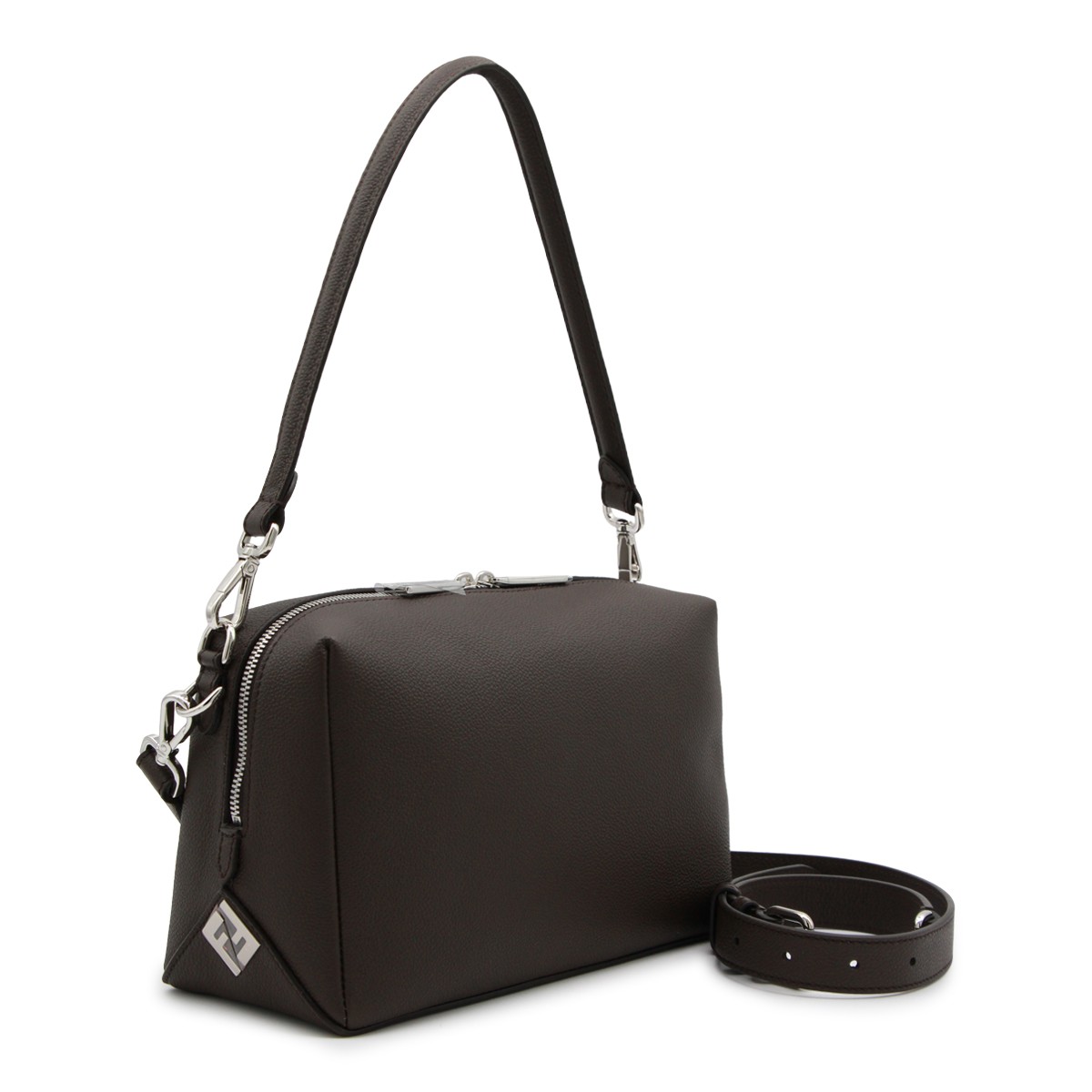 DARK BROWN LEATHER LUI MEDIUM...