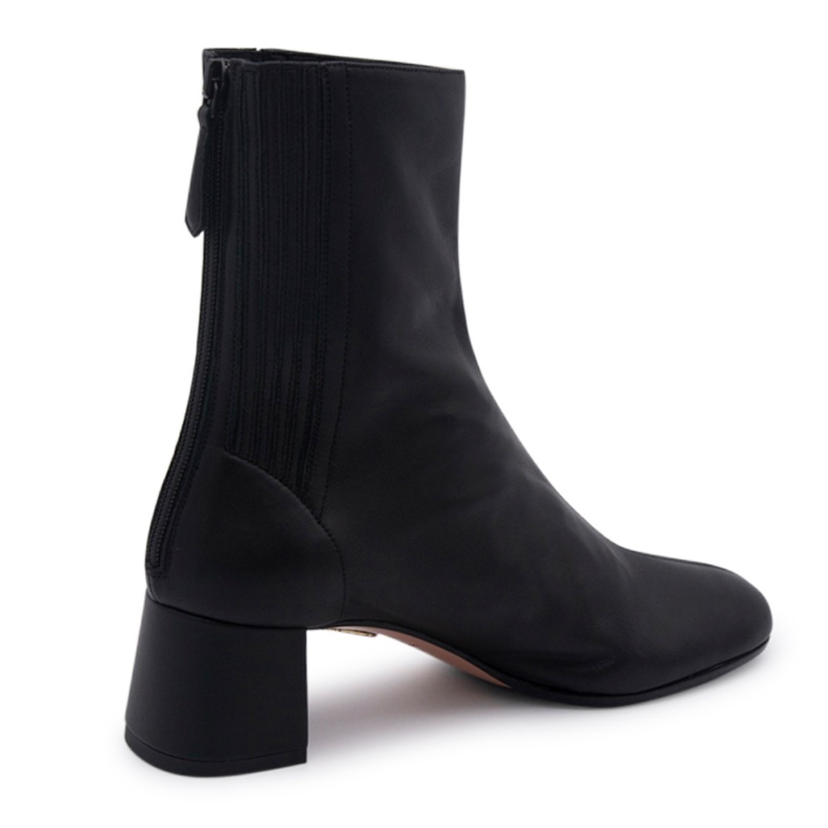 BLACK LEATHER SAINT HONORE BOOTS