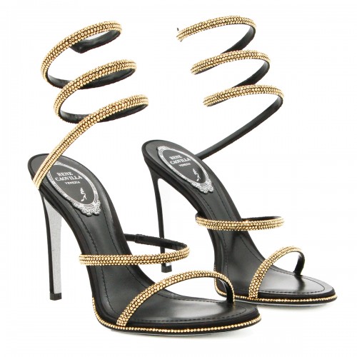 BLACK AND GOLD SANDALS 2