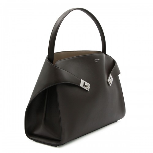 DARK BROWN LEATHER HUG SH M... 2