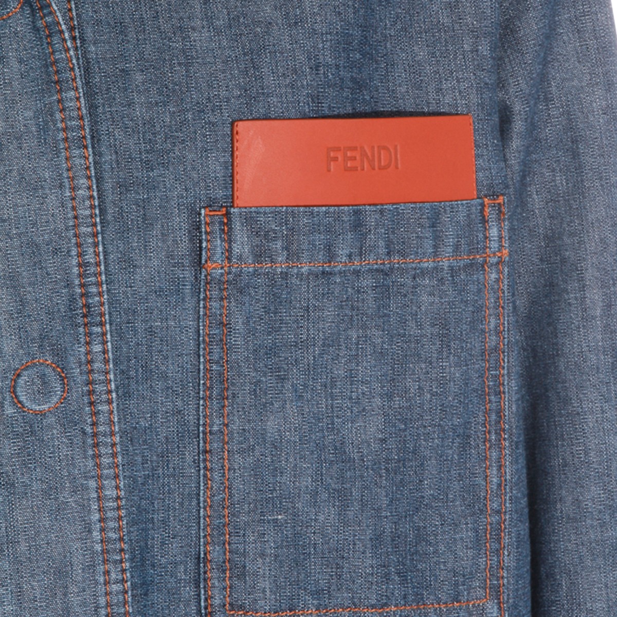 BLUE COTTON DENIM JACKET