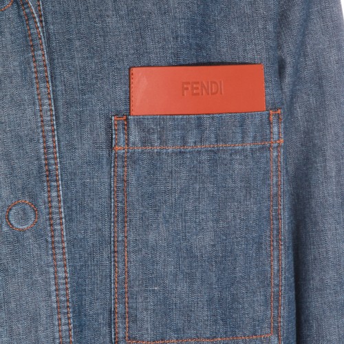 BLUE COTTON DENIM JACKET