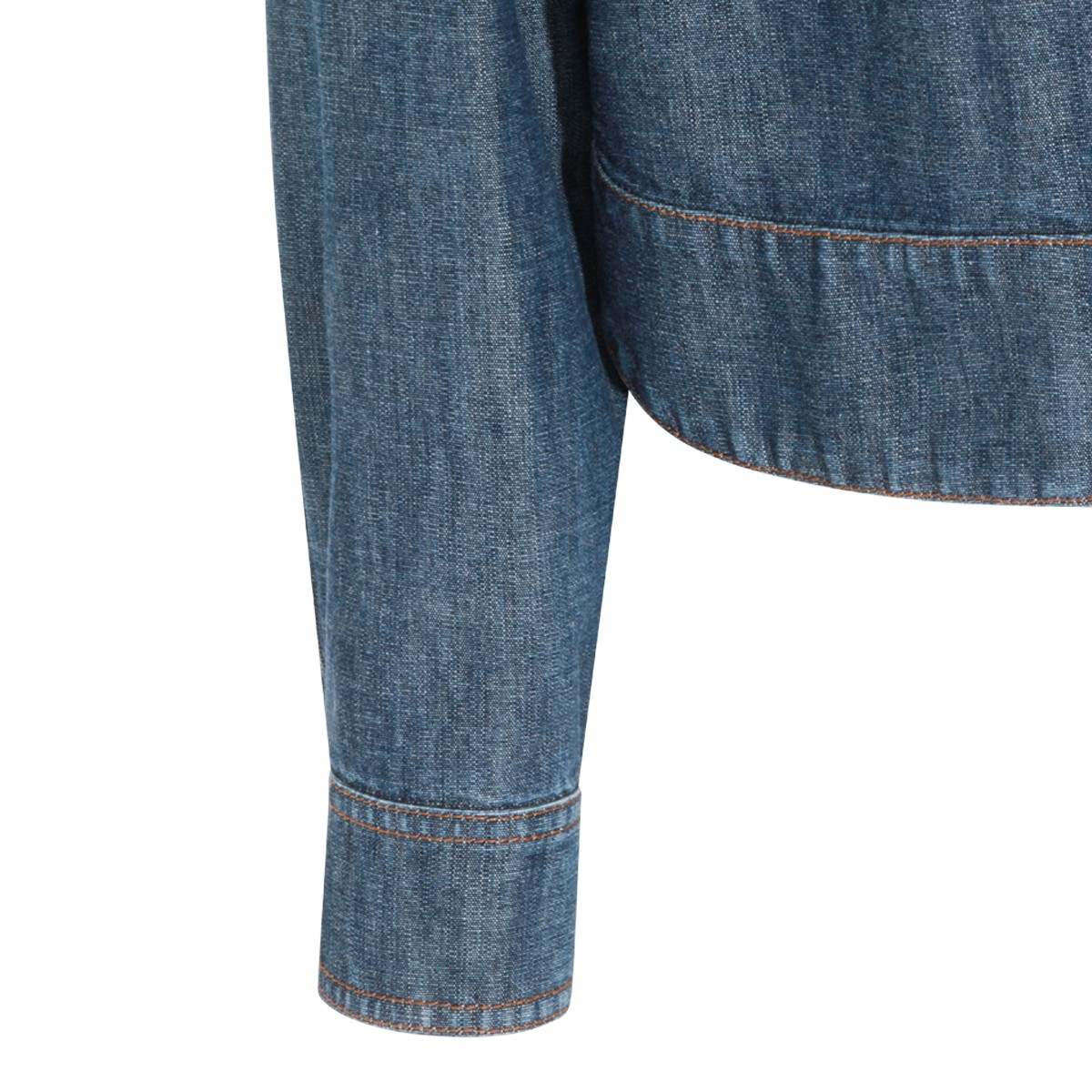 BLUE COTTON DENIM JACKET
