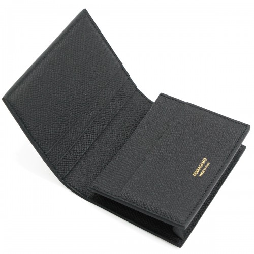 BLACK LEATHER CARD HOLDER