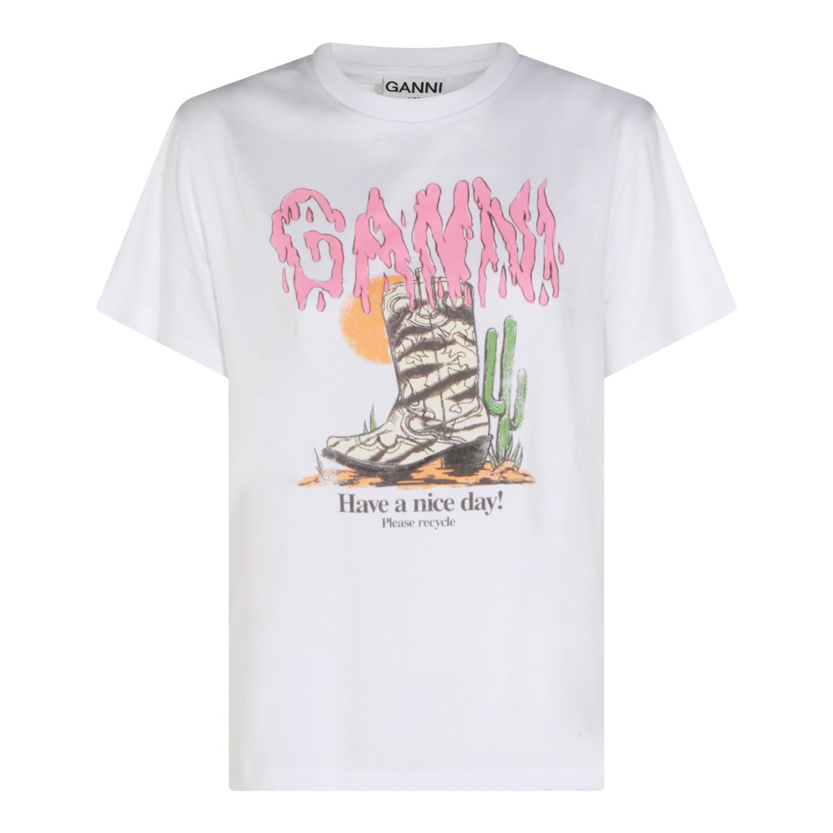 WHITE COTTON T-SHIRT
