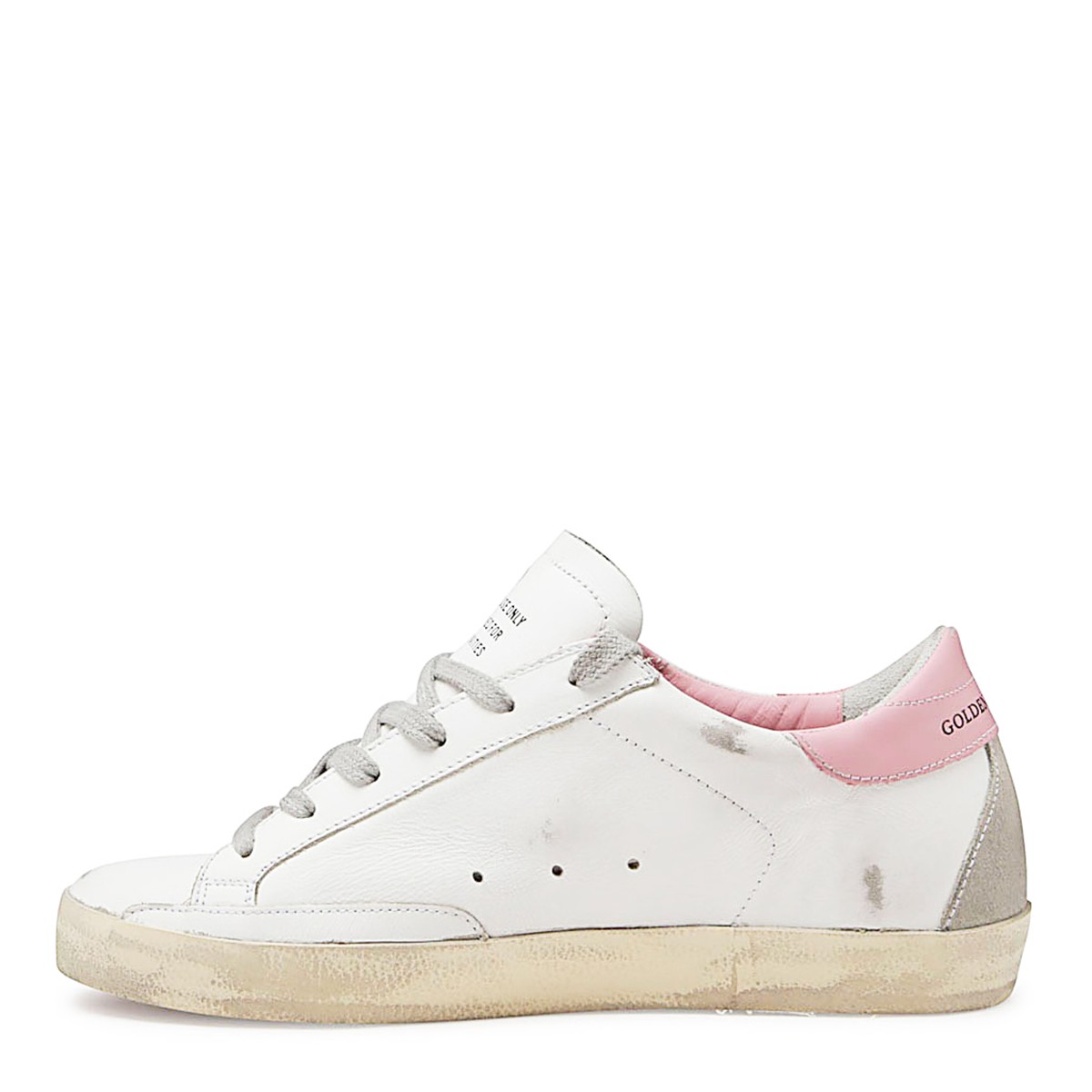 WHITE ICE AND PINK LEATHER SUPER-STAR...