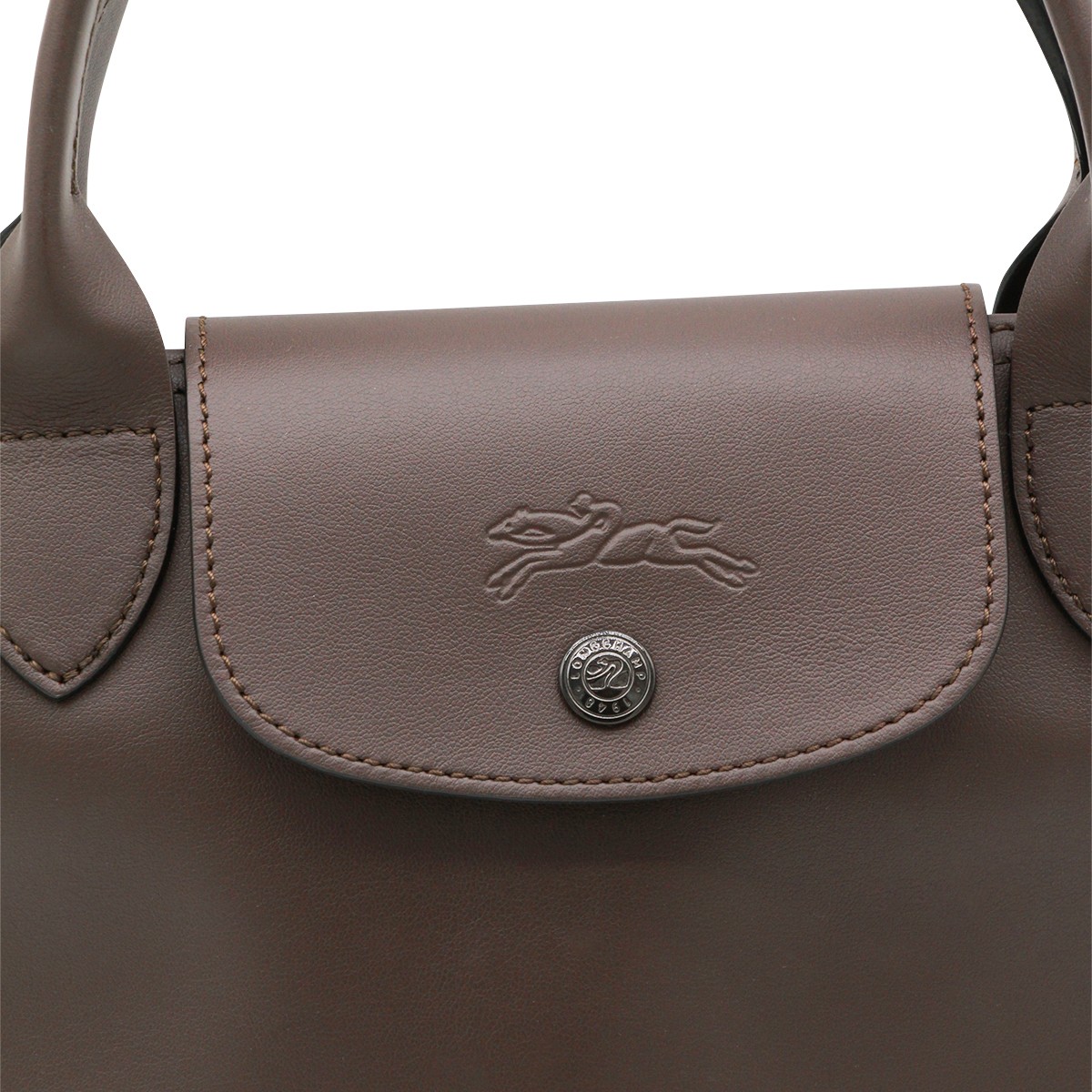 BROWN LEATHER LE PLIAGE ENERGY S TOTE