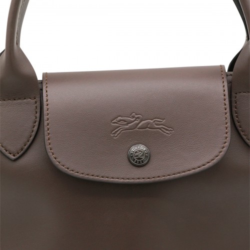 BROWN LEATHER LE PLIAGE ENERGY S TOTE
