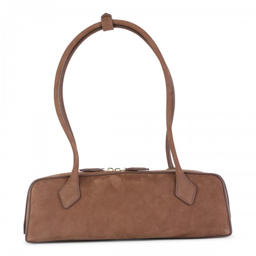 BROWN LEATHER LE TECKEL MEDIUM SHOULDER BAG