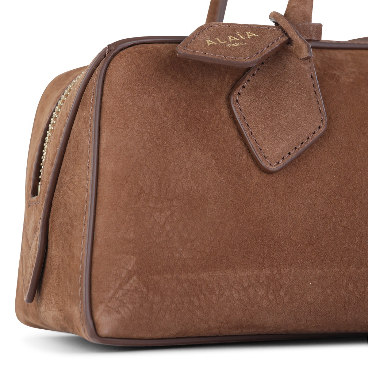 BROWN LEATHER LE TECKEL MEDIUM...