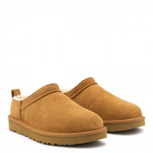 CAMEL LEATHER FLATS