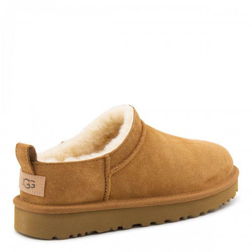 CAMEL LEATHER FLATS