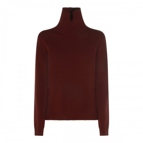 RED WOOL KNITWEAR