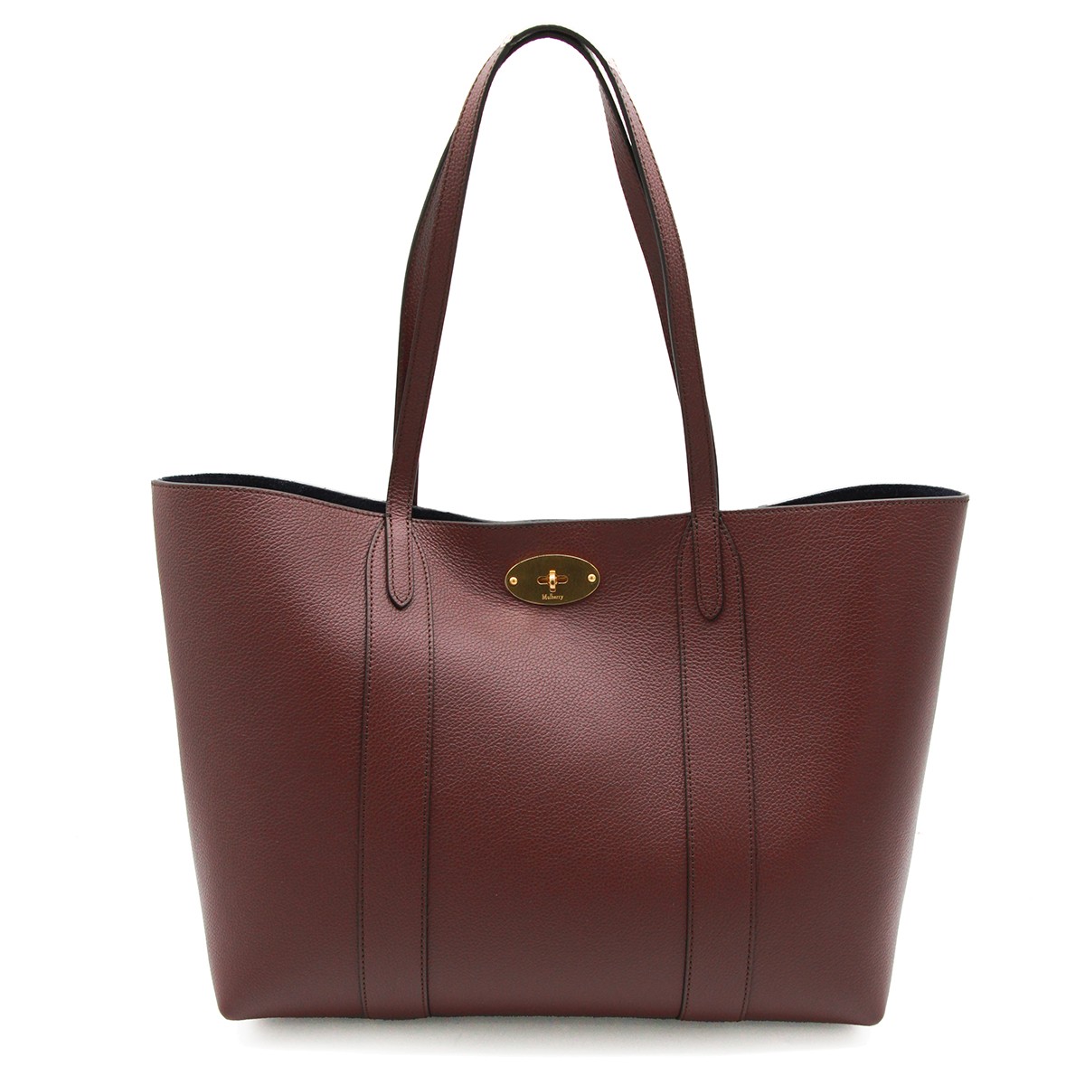 BURGUNDY LEATHER TOTE BAG