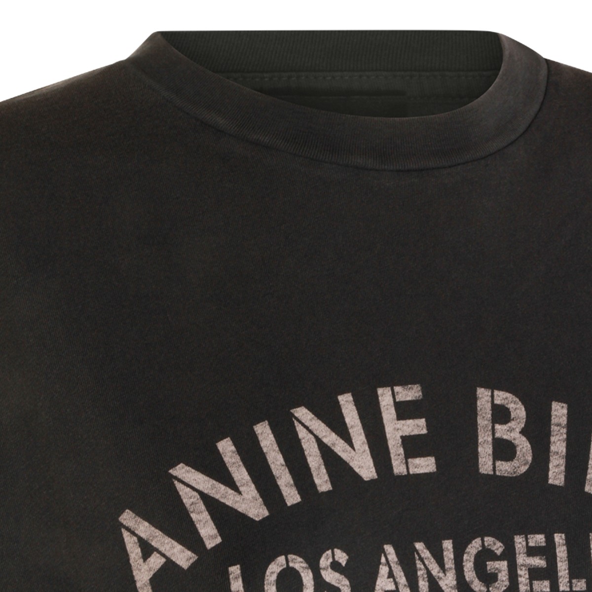 BLACK COTTON MELROSE T-SHIRT
