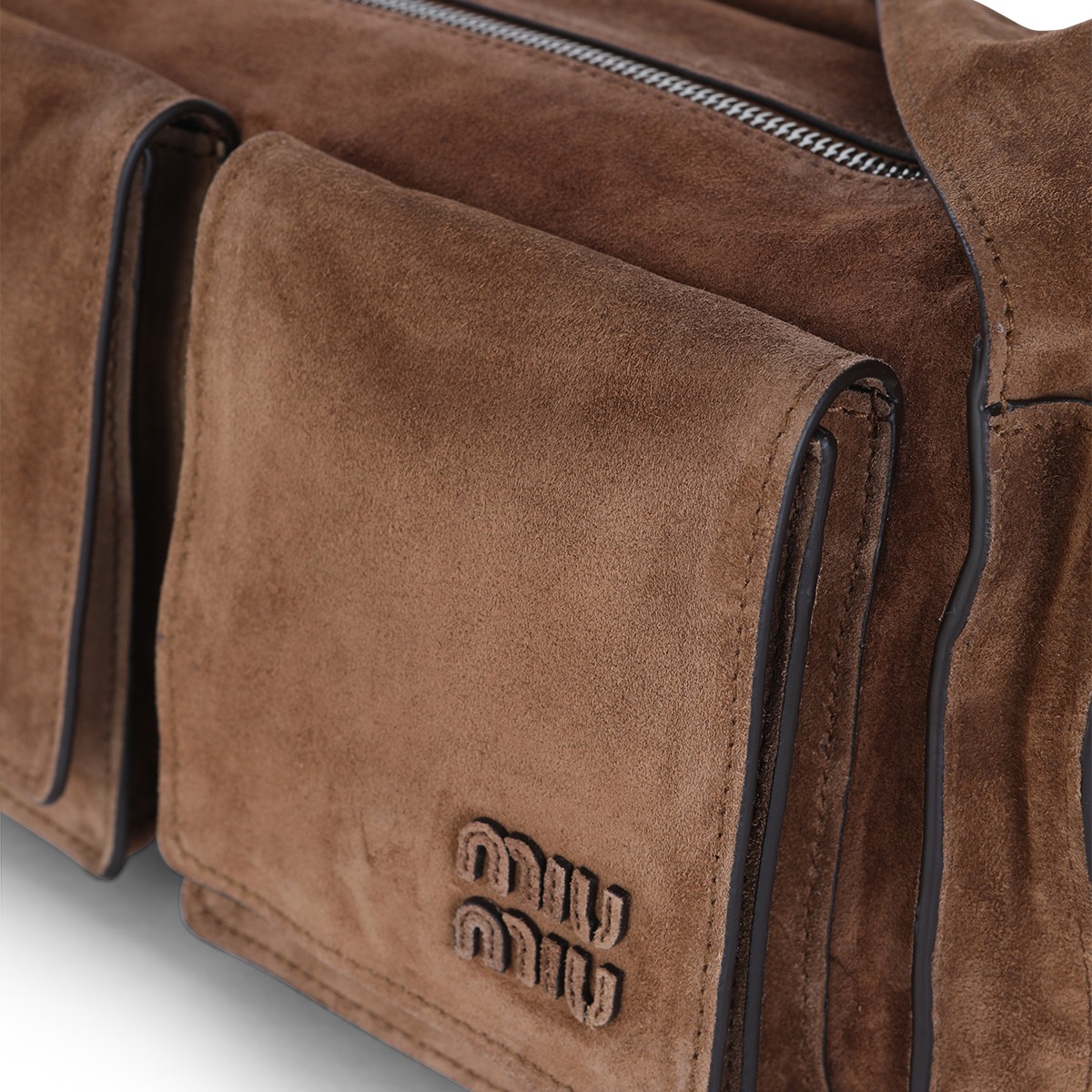 BROWN LEATHER UTILITAIRE SHOULDER BAG