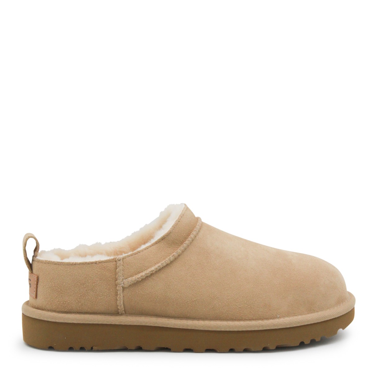 SAND LEATHER FLATS