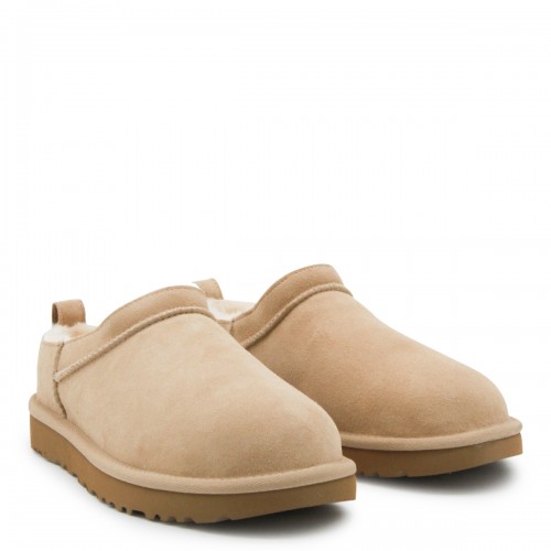 SAND LEATHER FLATS