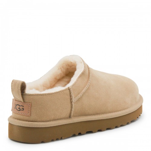 SAND LEATHER FLATS