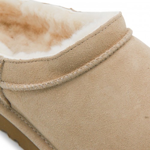 SAND LEATHER FLATS