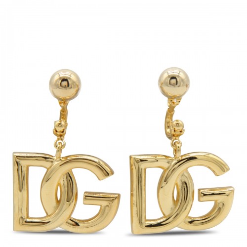 GOLD TONE BRASS EARRINGS