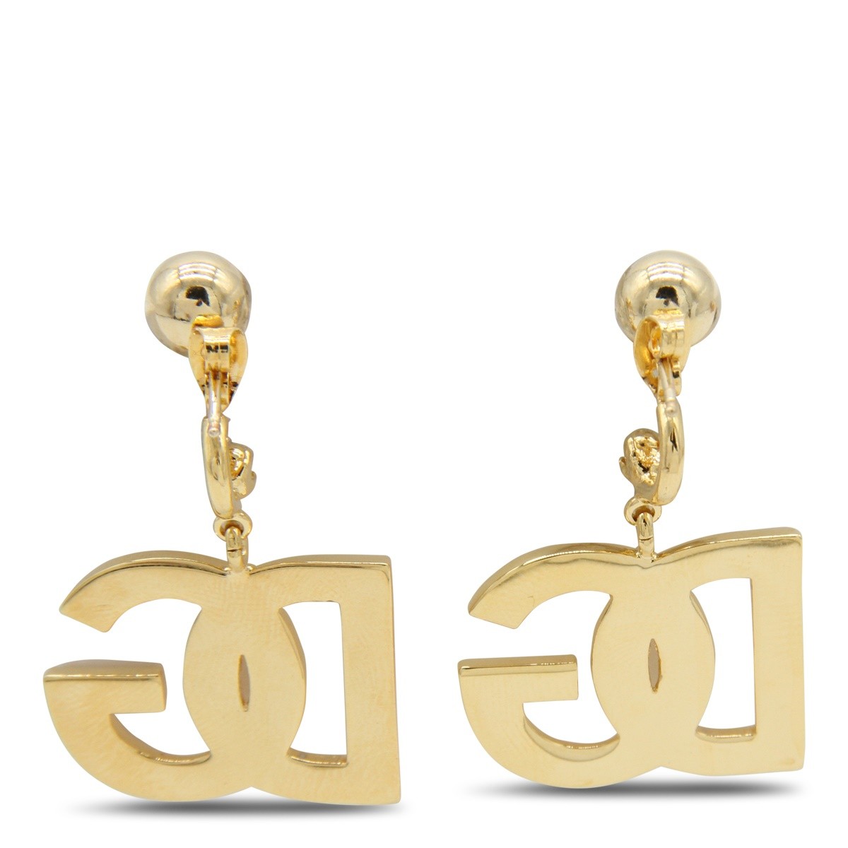 GOLD TONE BRASS EARRINGS