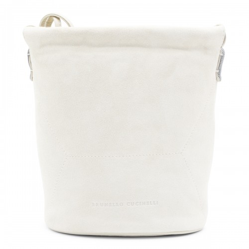 IVORY LEATHER CROSSBODY BAG
