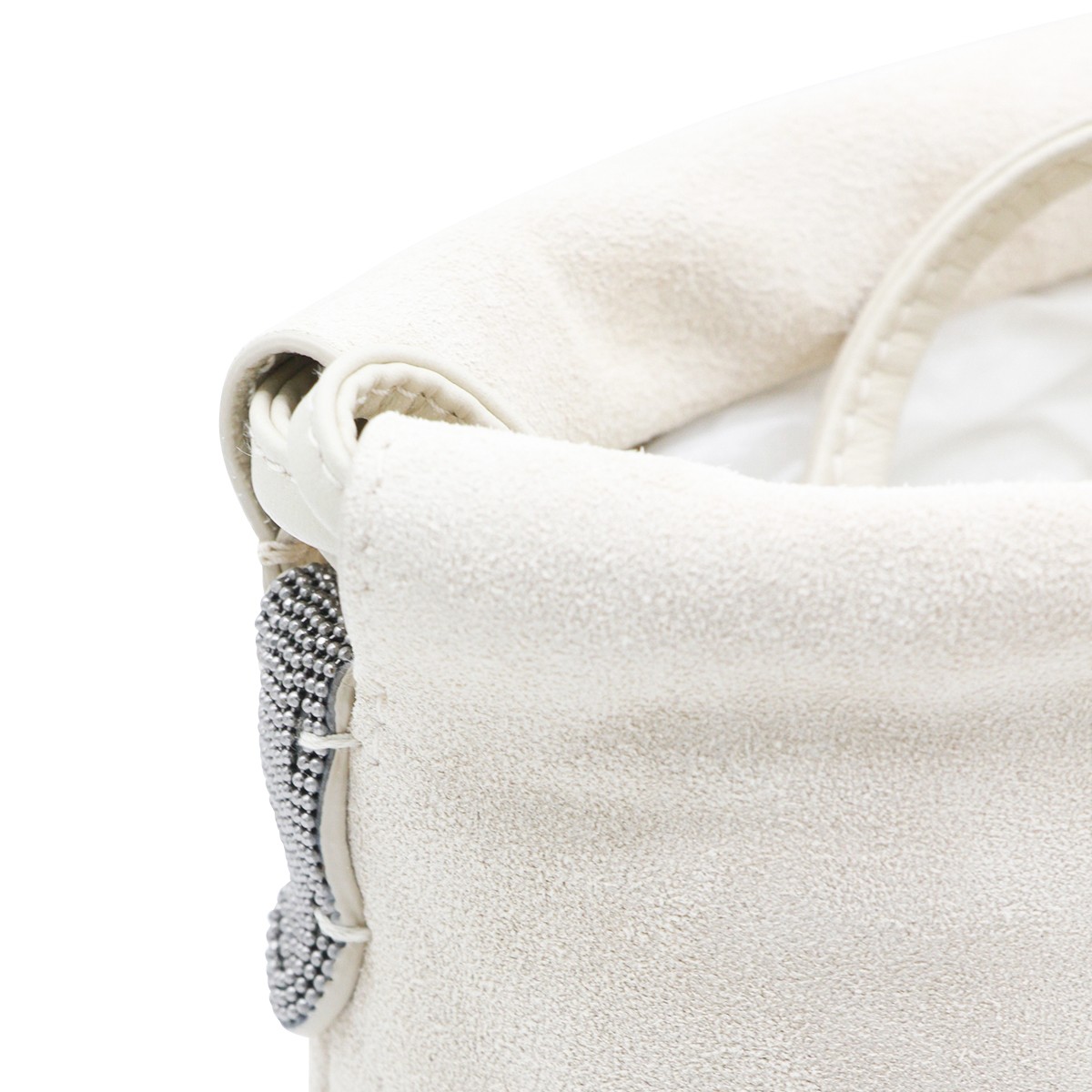 IVORY LEATHER CROSSBODY BAG
