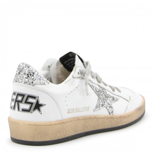 WHITE AND SILVER BALLASTAR SNEAKERS