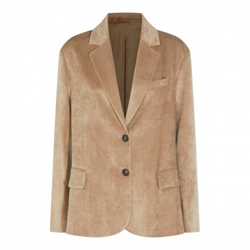 BEIGE VISCOSE BLAZER