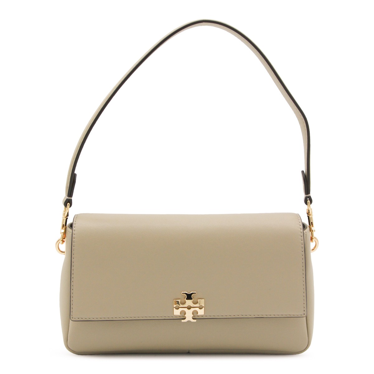 BEIGE LEATHER CHARLIE SMALL SHOULDER BAG