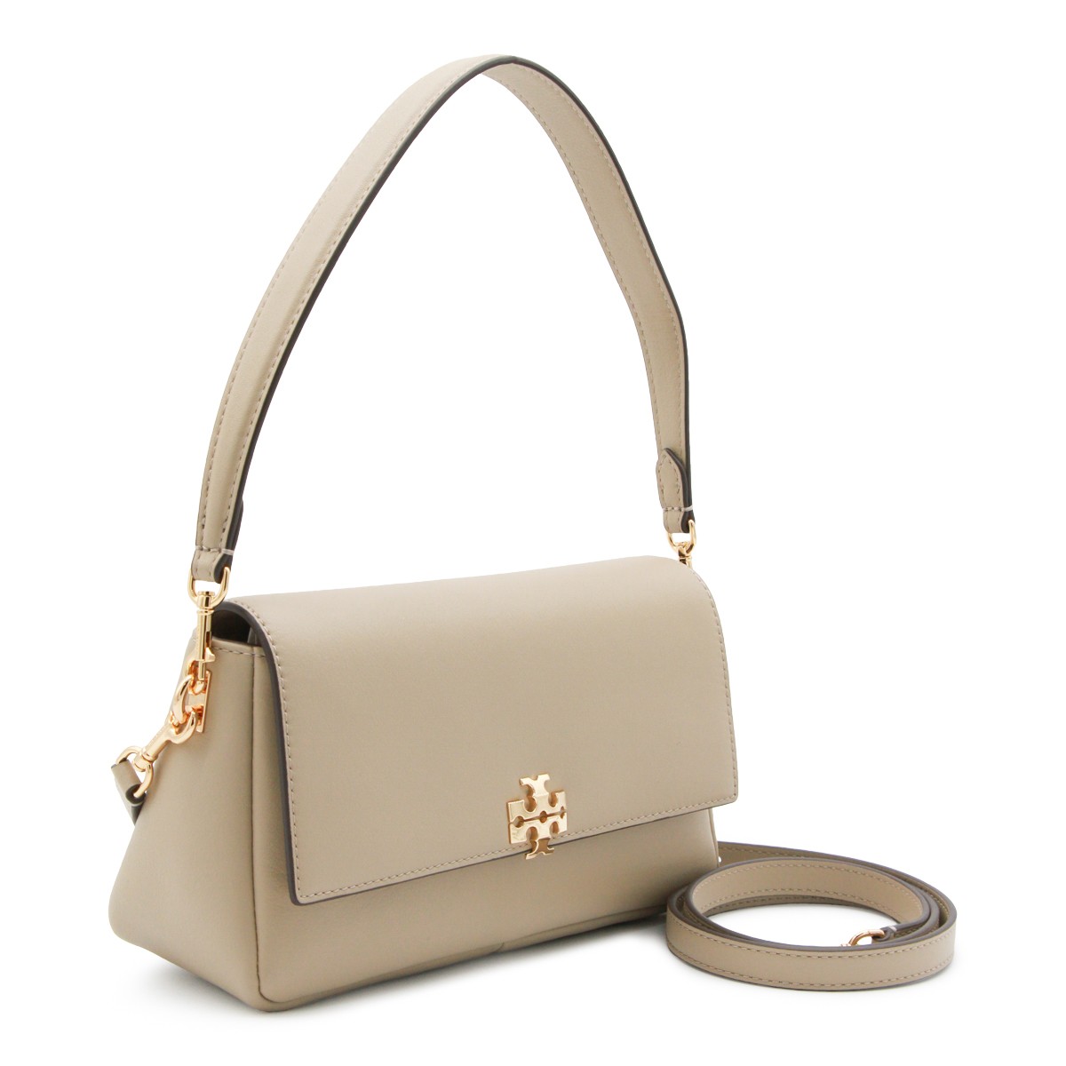 BEIGE LEATHER CHARLIE SMALL SHOULDER BAG