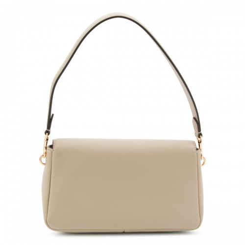 BEIGE LEATHER CHARLIE SMALL SHOULDER BAG
