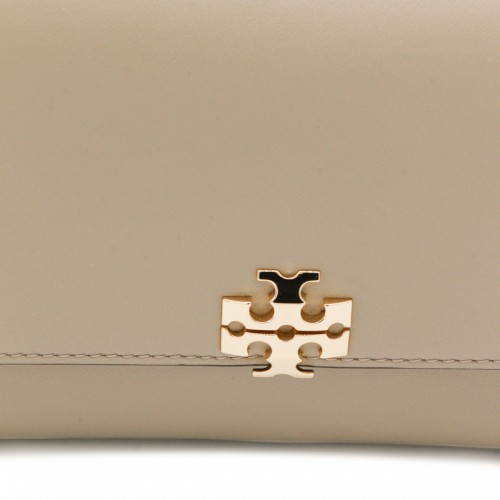 BEIGE LEATHER CHARLIE SMALL SHOULDER BAG