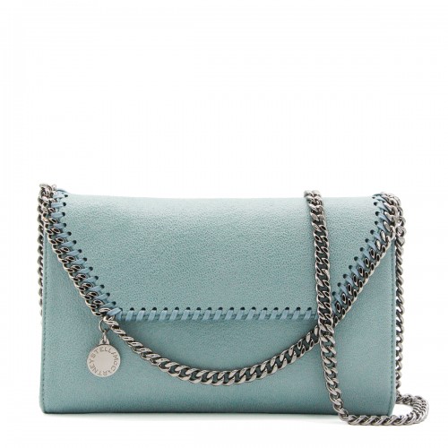 LIGHT BLUE FAUX LEATHER...