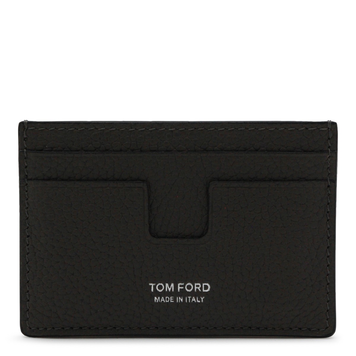 DARK GREY LEATHER CARD HOLDER