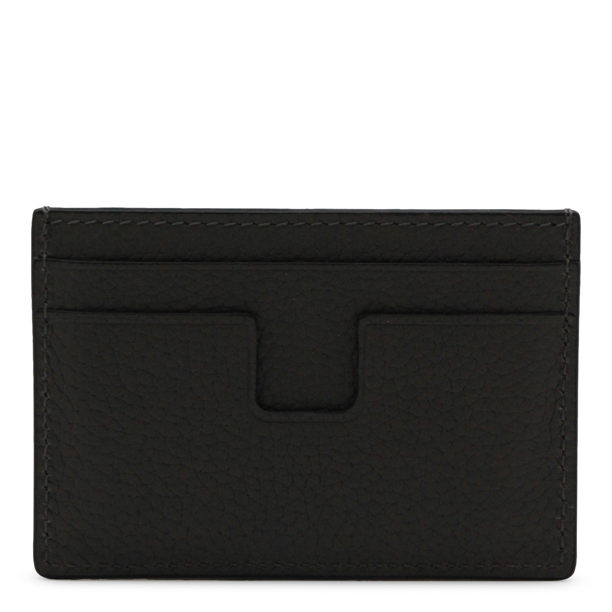 DARK GREY LEATHER CARD HOLDER
