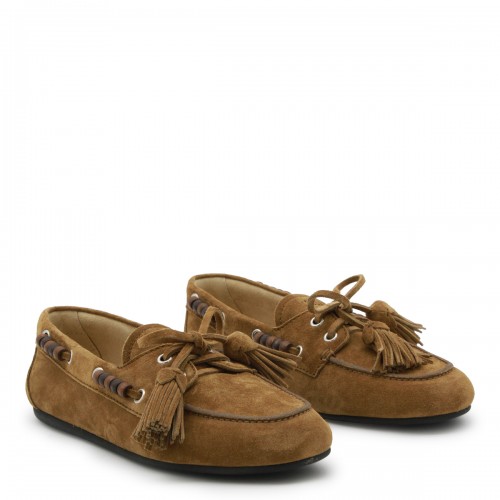 GREEN OLIVE LEATHER LOAFERS 2