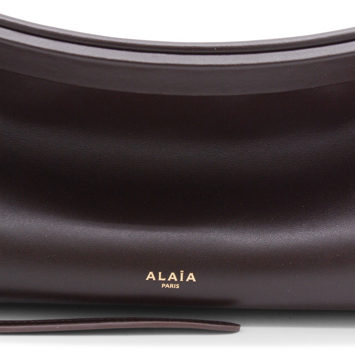 DARK BROWN LEATHER EAST WEST MEDIUM...