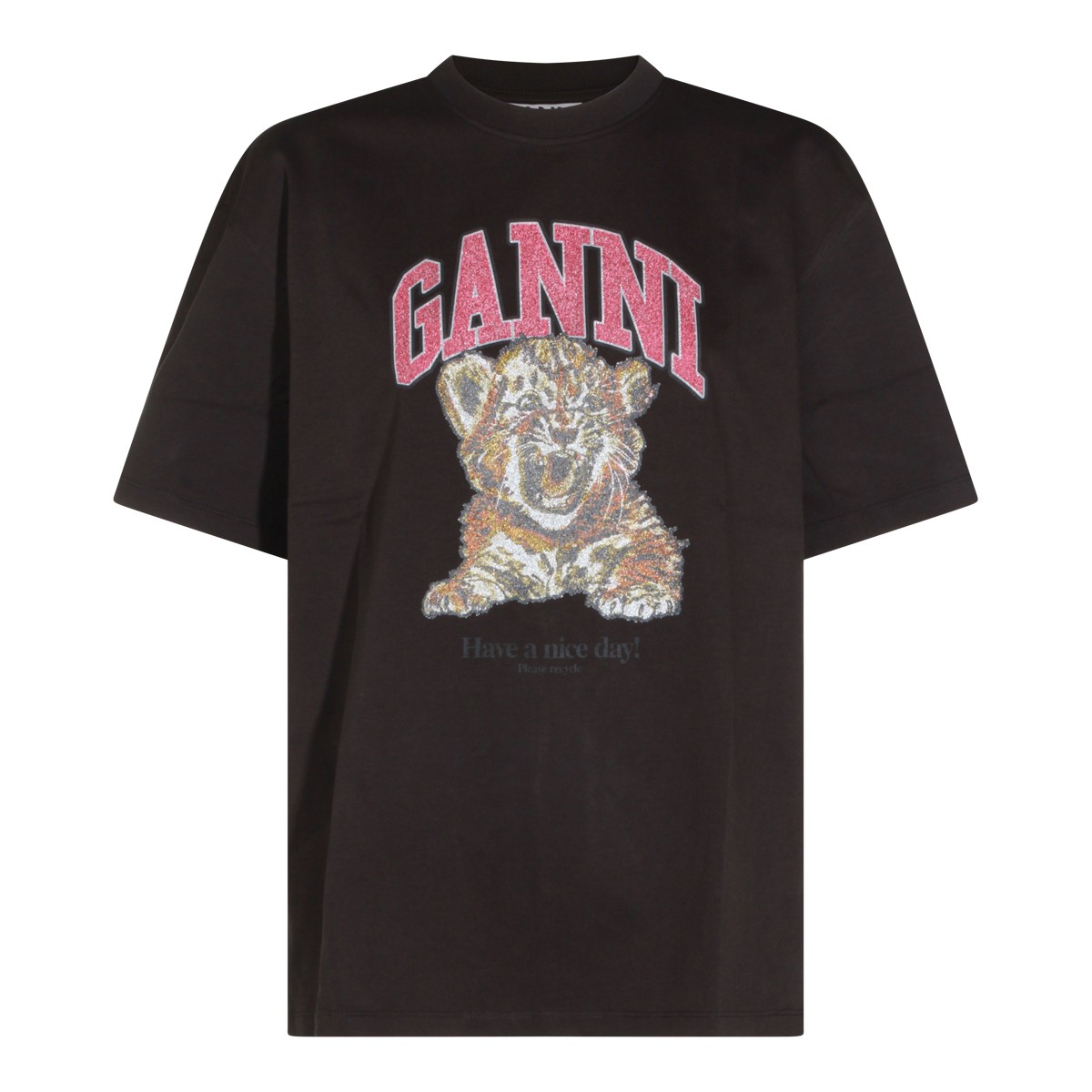 DARK GREY COTTON T-SHIRT