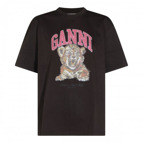 DARK GREY COTTON T-SHIRT