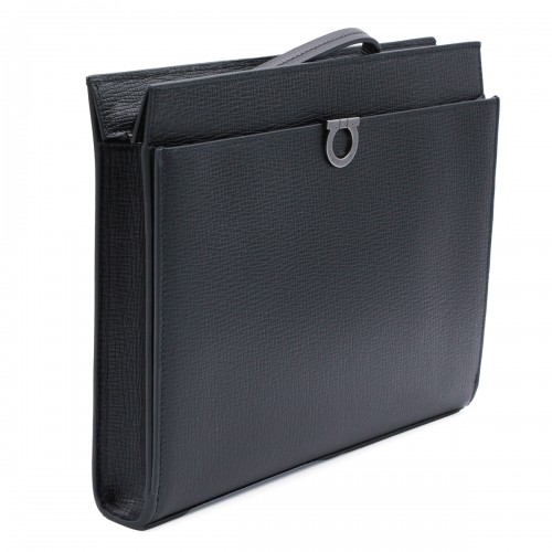 BLACK LEATHER POUCH 2